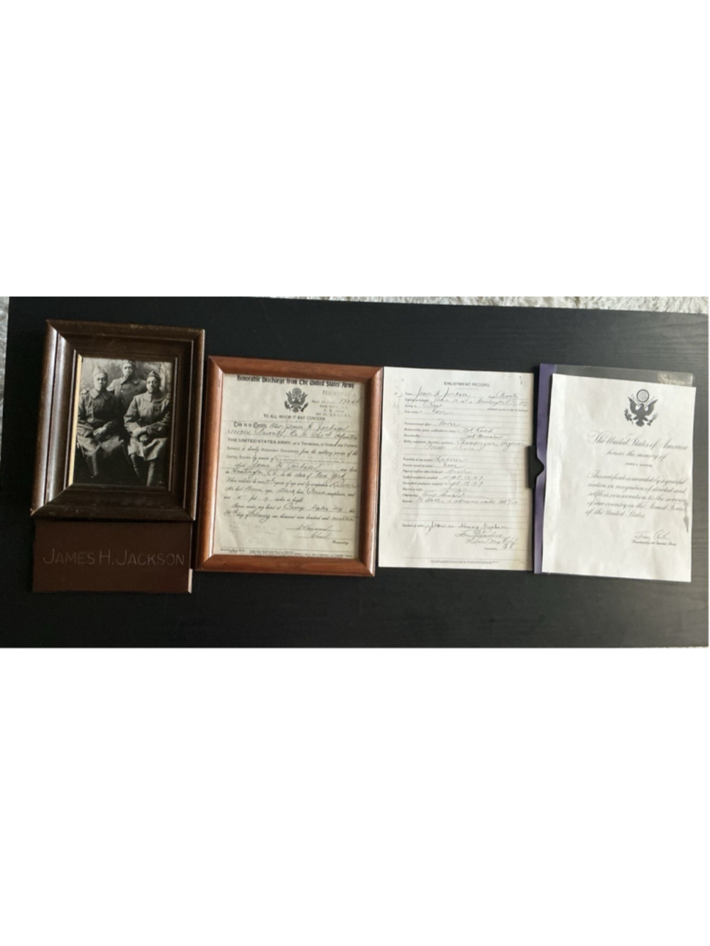 RARE Original WWl 369th Infantry Harlem Hellfighters ID/Photo & Document Archive